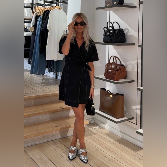 Ganni Buckle Ballerina Flats - Picture 7 of 16